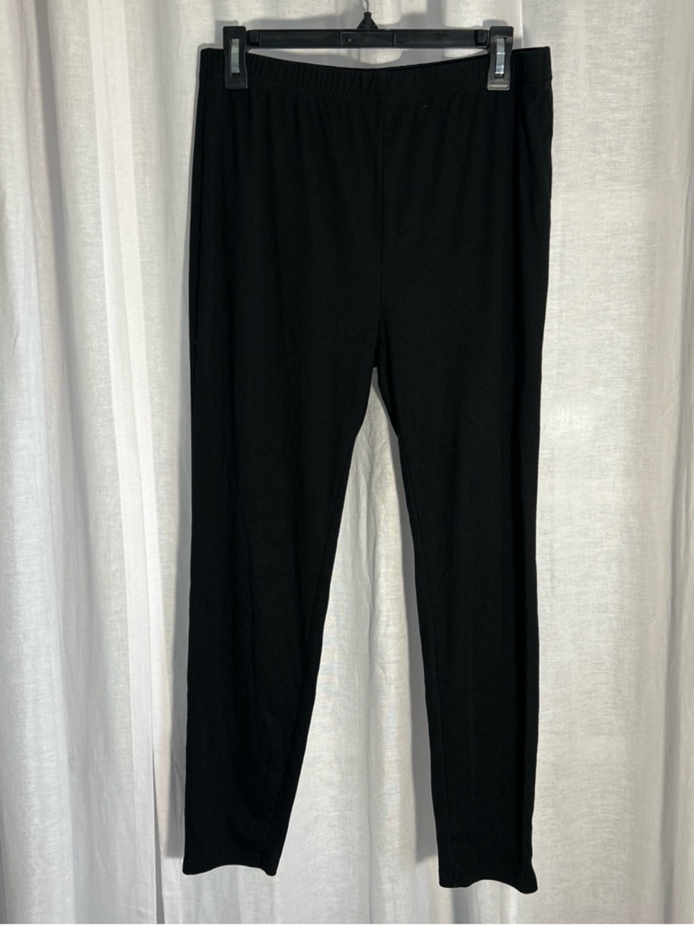 Black Stretch Track Pants